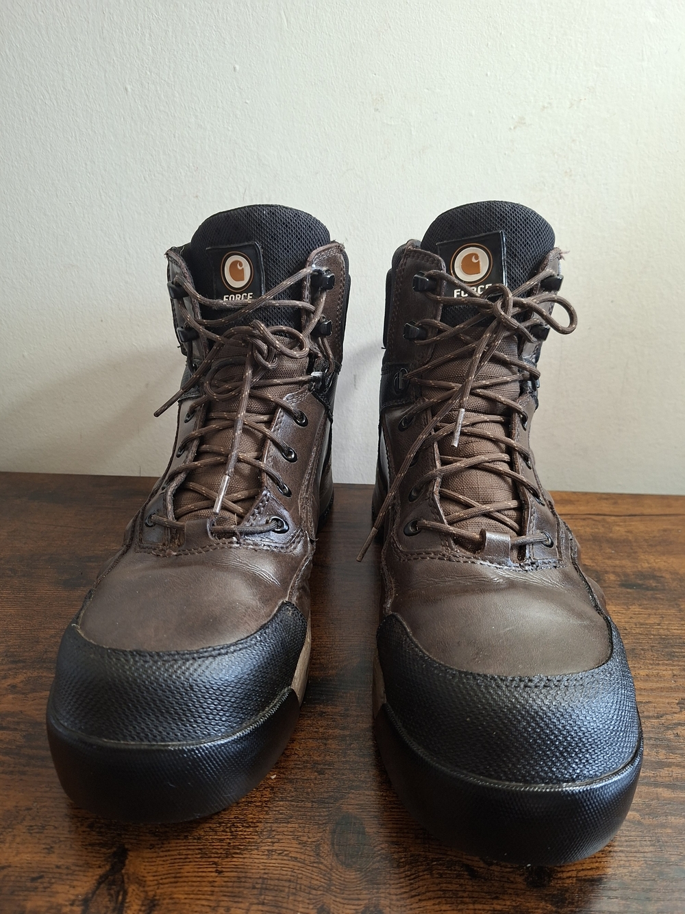 Carhartt Force Mens Boots Sz 11 Brown Waterproof6" Work Boot CMA6346 Mediumwidth